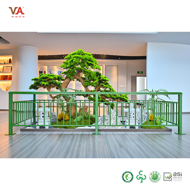 Hot Sale Green Aluminum Railing Modern Design Aluminium Railing for Balcony Customized Aluminum Deck Railing