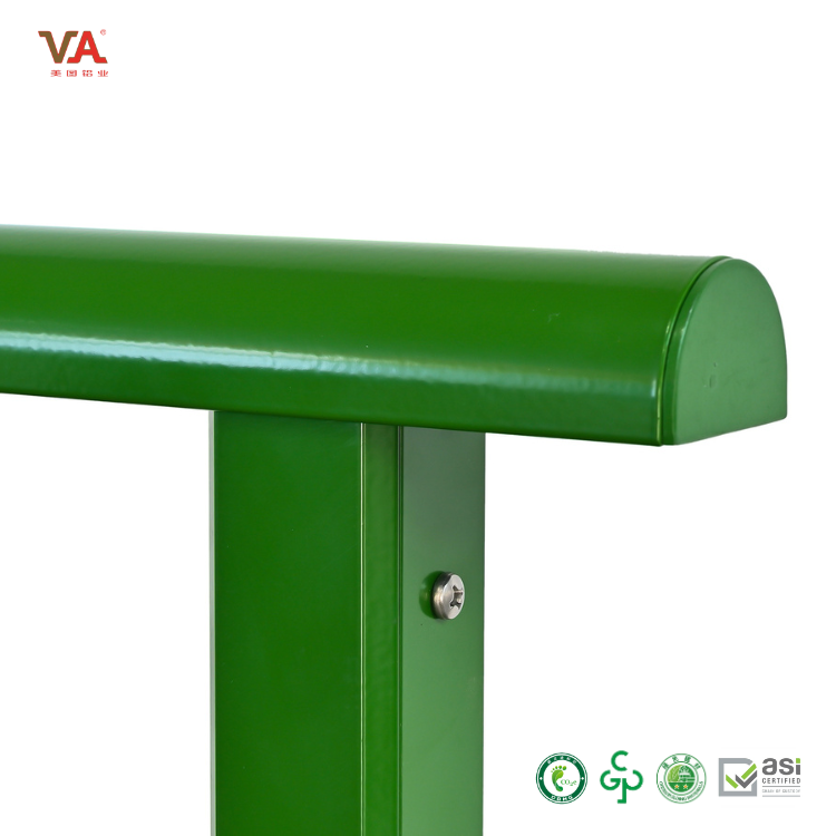 Hot Sale Green Aluminum Railing Modern Design Aluminium Railing for Balcony Customized Aluminum Deck Railing